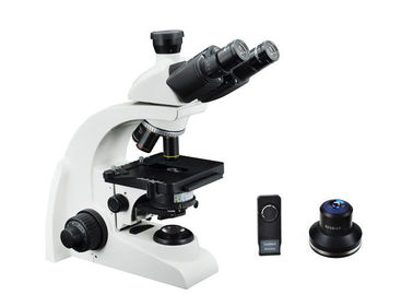 China Branco do microscópio do equipamento de laboratório do microscópio 40X do campo escuro de Trinocular fornecedor