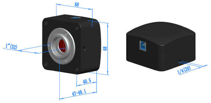 Câmera biológica do microscópio da montagem do microscópio C da câmera do CCD de USB 3,0