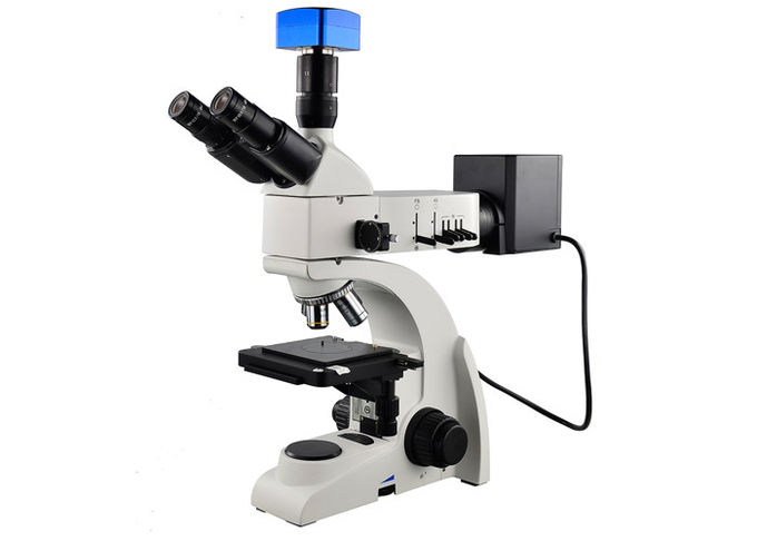 microscópio ótico de Trinocular do microscópio 5X metalúrgico com câmara digital